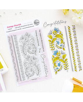 Pinkfresh Studio The Simple Things Stamp Cottage Flourish (339226)