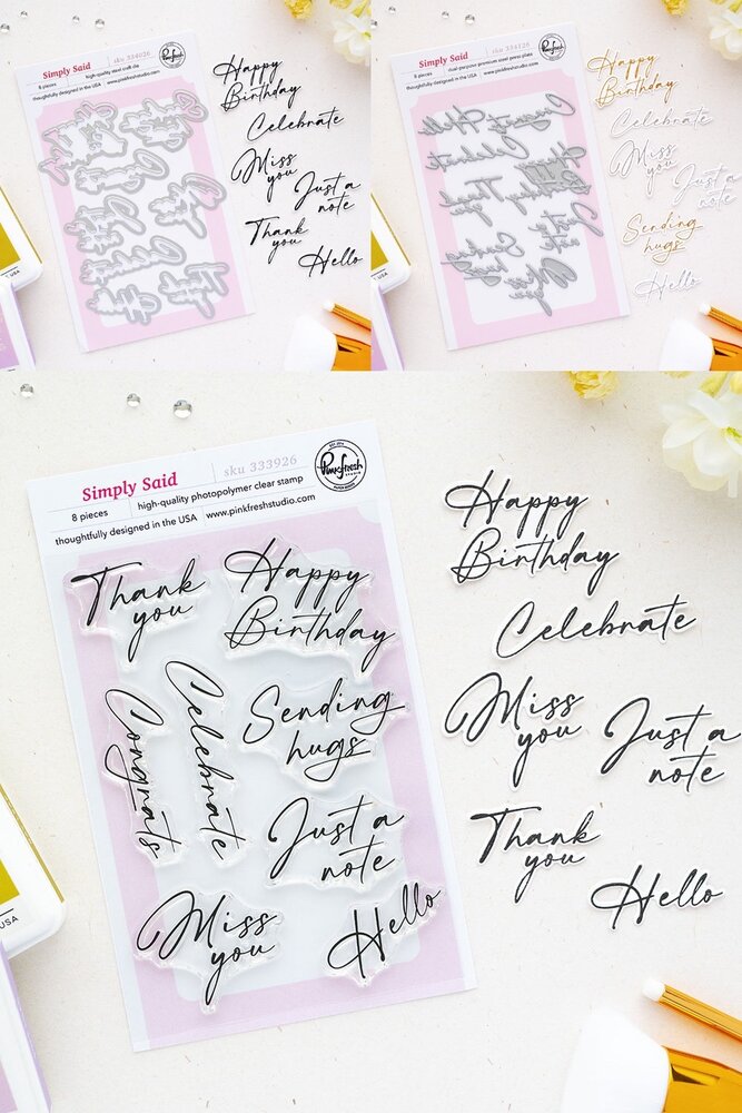 Pinkfresh Studio PRE-ORDER The Simple Things BUNDLE Simply Said