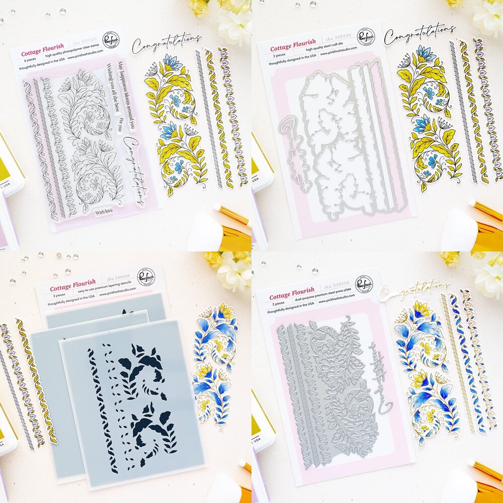 Pinkfresh Studio PRE-ORDER The Simple Things BUNDLE Cottage Flourish