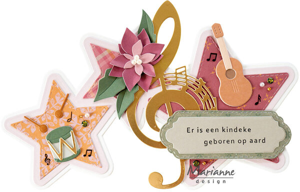 Marianne Design Collectables Music Instruments by Marleen (COL1595)
