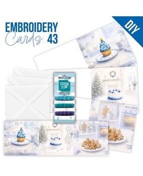 Find It Trading Stitch and Do Embroidery Cards Blue Christmas Treats (STDOPP043)