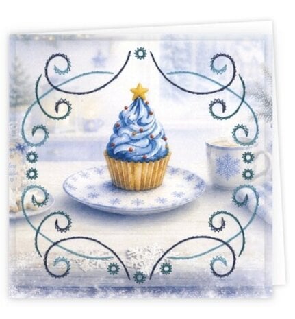 Find It Trading Stitch and Do Embroidery Cards Blue Christmas Treats (STDOPP043)