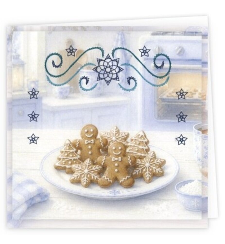 Find It Trading Stitch and Do Embroidery Cards Blue Christmas Treats (STDOPP043)