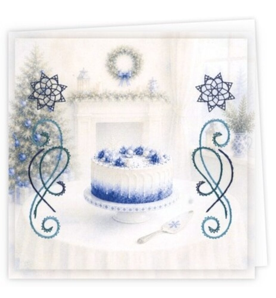 Find It Trading Stitch and Do Embroidery Cards Blue Christmas Treats (STDOPP043)