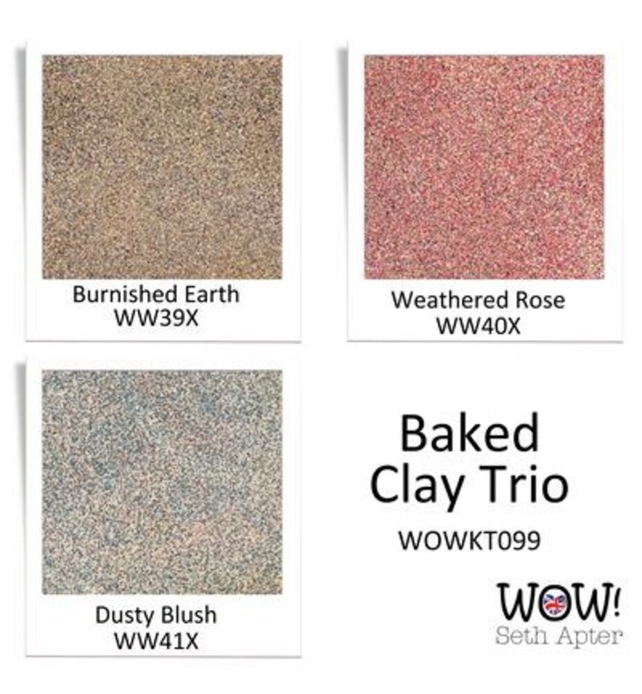 WOW! Trio's Baked Clay Embossing Powder Set by Seth Apter (WOWKT099) WOW! Trio's Baked Clay Embossing Powder Set by Seth Apter (WOWKT099)