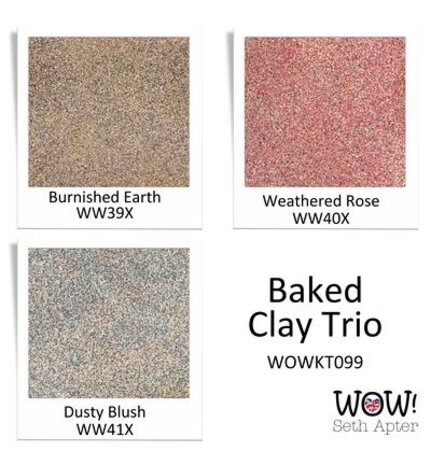 WOW! Trio's Baked Clay Embossing Powder Set by Seth Apter (WOWKT099) WOW! Trio's Baked Clay Embossing Powder Set by Seth Apter (WOWKT099)