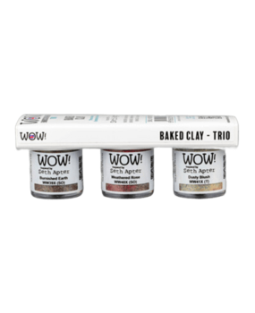 WOW! Trio's Baked Clay Embossing Powder Set by Seth Apter (WOWKT099) WOW! Trio's Baked Clay Embossing Powder Set by Seth Apter (WOWKT099)