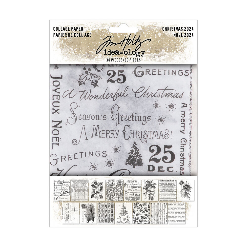 Idea-ology PRE-ORDER 2026 Tim Holtz Christmas Collage Paper (TH94409) Idea-ology PRE-ORDER 2026 Tim Holtz Christmas Collage Paper (TH94409)