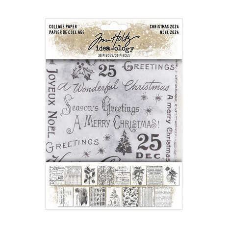 Idea-ology PRE-ORDER 2026 Tim Holtz Christmas Collage Paper (TH94409) Idea-ology PRE-ORDER 2026 Tim Holtz Christmas Collage Paper (TH94409)