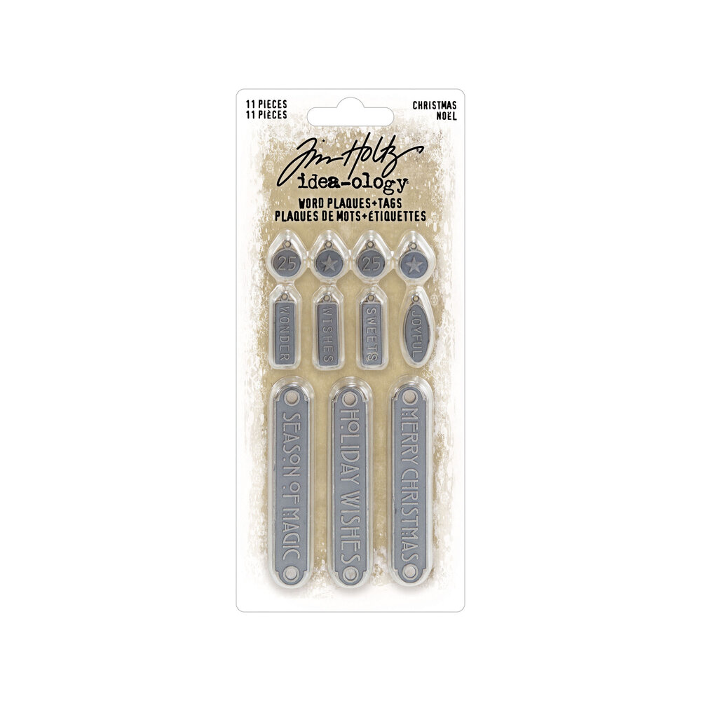Idea-ology PRE-ORDER 2026 Tim Holtz Christmas Word Plaques + Tags (TH94446) Idea-ology PRE-ORDER 2026 Tim Holtz Christmas Word Plaques + Tags (TH94446)