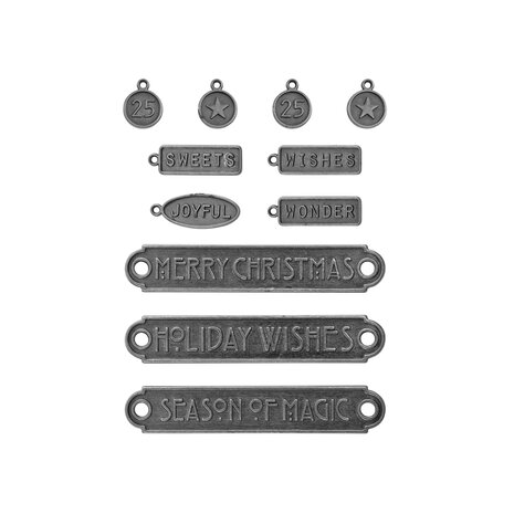 Idea-ology PRE-ORDER 2026 Tim Holtz Christmas Word Plaques + Tags (TH94446) Idea-ology PRE-ORDER 2026 Tim Holtz Christmas Word Plaques + Tags (TH94446)