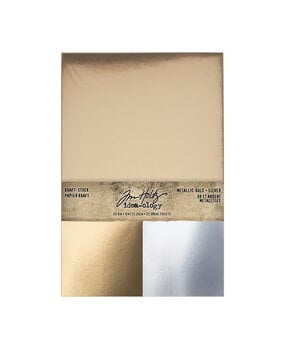 Idea-ology PRE-ORDER 2026 Tim Holtz Christmas Kraft Stock Metallic Gold + Silver (TH94493) Idea-ology PRE-ORDER 2026 Tim Holtz Christmas Kraft Stock Metallic Gold + Silver (TH94493)