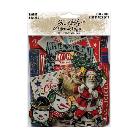 Idea-ology PRE-ORDER 2026 Tim Holtz Christmas Layers Five & Dime (TH94496) Idea-ology PRE-ORDER 2026 Tim Holtz Christmas Layers Five & Dime (TH94496)