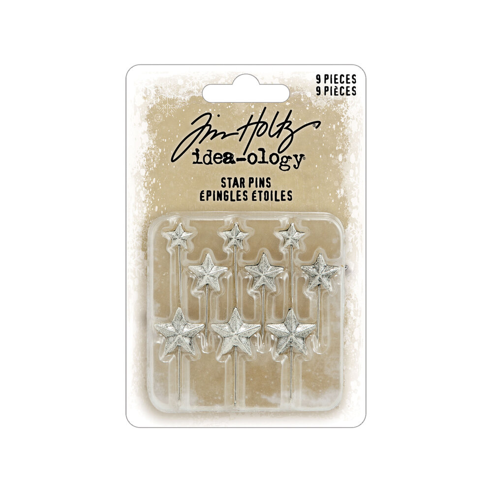 Idea-ology PRE-ORDER 2026 Tim Holtz Christmas Star Pins (TH94498) Idea-ology PRE-ORDER 2026 Tim Holtz Christmas Star Pins (TH94498)