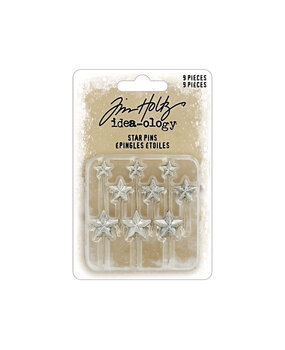 Idea-ology PRE-ORDER 2026 Tim Holtz Christmas Star Pins (TH94498) Idea-ology PRE-ORDER 2026 Tim Holtz Christmas Star Pins (TH94498)