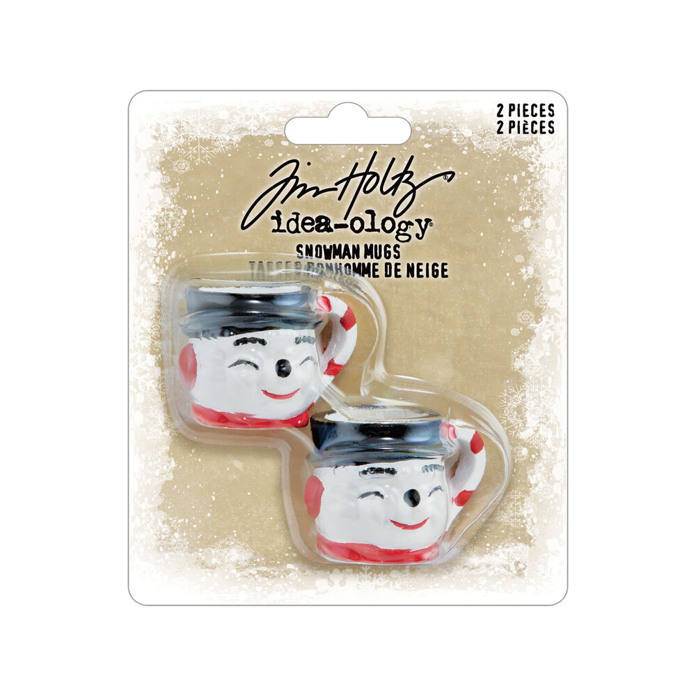 Idea-ology PRE-ORDER 2026 Tim Holtz Christmas Snowman Mugs (TH94501)