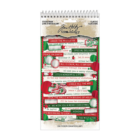 Idea-ology PRE-ORDER 2026 Tim Holtz Christmas Sticker Book Classic (TH94502)