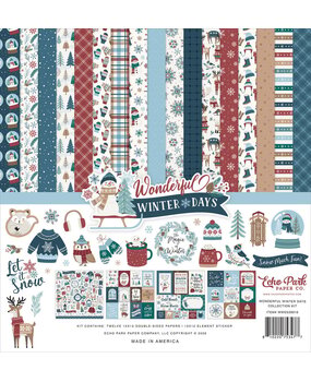 Echo Park Wonderful Winter Days 12x12 Inch Collection Kit (WWD539016) Echo Park Wonderful Winter Days 12x12 Inch Collection Kit (WWD539016)