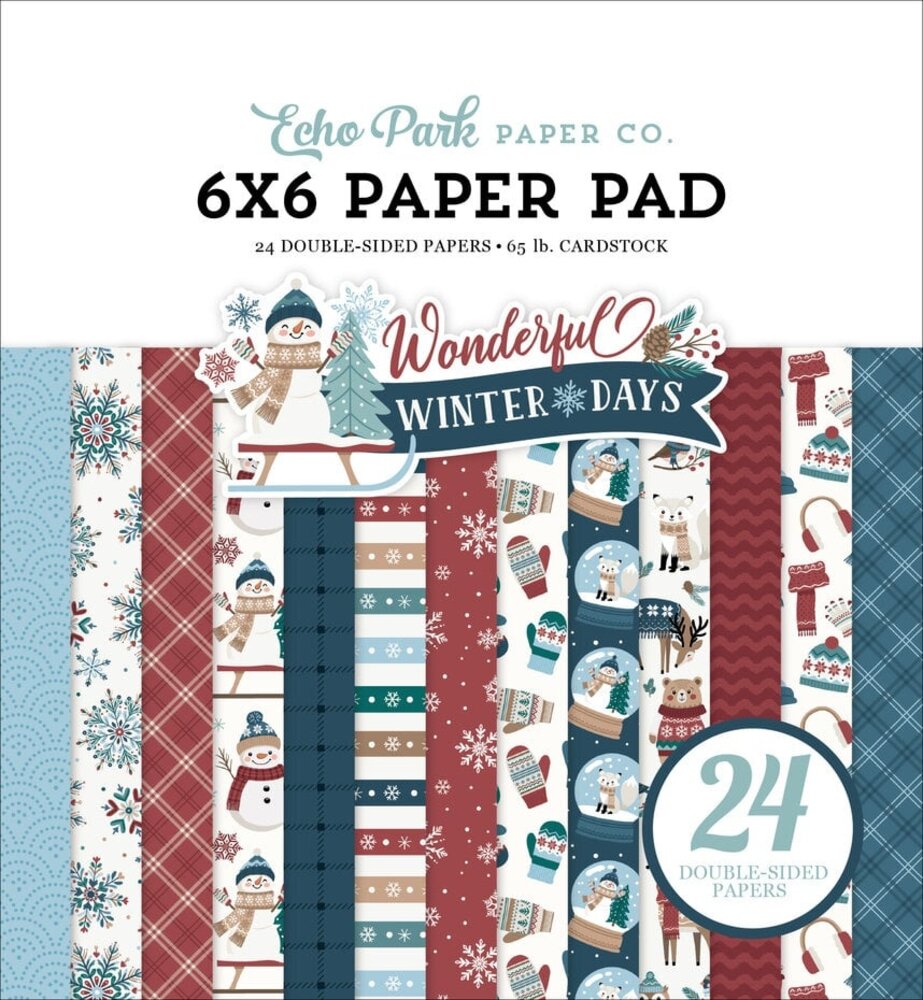 Echo Park Wonderful Winter Days 6x6 Inch Paper Pad (WWD539023)