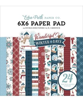 Echo Park Wonderful Winter Days 6x6 Inch Paper Pad (WWD539023)