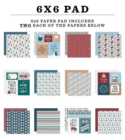 Echo Park Wonderful Winter Days 6x6 Inch Paper Pad (WWD539023)