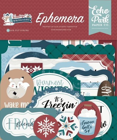 Echo Park Wonderful Winter Days Ephemera (WWD539024) Echo Park Wonderful Winter Days Ephemera (WWD539024)