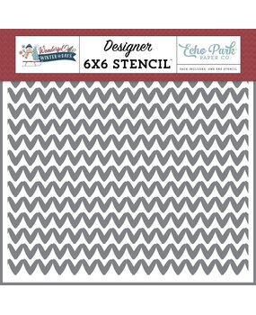 Echo Park Wonderful Winter Days Stencil Warm Woven Sweater (WWD539034)