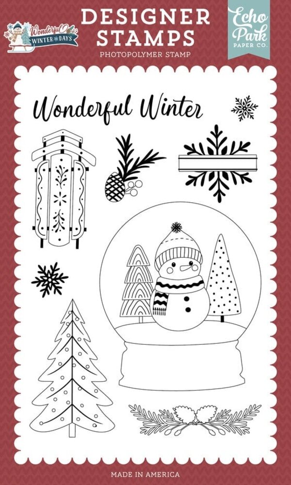 Echo Park Wonderful Winter Days Clear Stamps Wonderful Winter (WWD539043) Echo Park Wonderful Winter Days Clear Stamps Wonderful Winter (WWD539043)