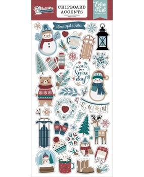 Echo Park Wonderful Winter Days 6x13 Inch Chipboard Accents (WWD539021) Echo Park Wonderful Winter Days 6x13 Inch Chipboard Accents (WWD539021)
