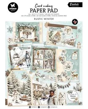 Studio Light Rustic Winter A4 Card Making Pad (SL-ES-CMP45)