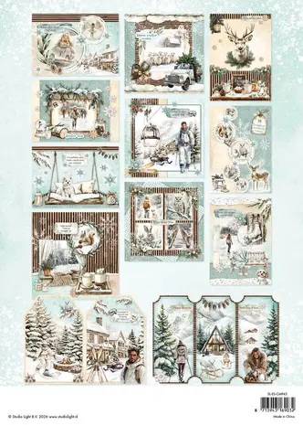 Studio Light Rustic Winter A4 Card Making Pad (SL-ES-CMP45)