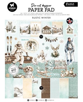 Studio Light Rustic Winter A4 Die-cut Paper Pad (SL-ES-DCPP509)