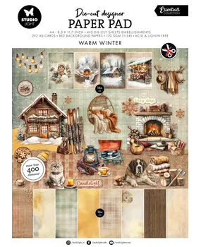 Studio Light Warm Winter A4 Die-cut Paper Pad (SL-ES-DCPP510)