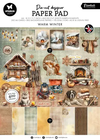 Studio Light Warm Winter A4 Die-cut Paper Pad (SL-ES-DCPP510)