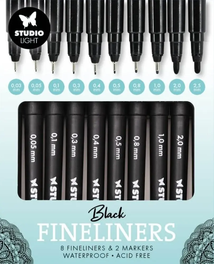 Studio Light Fineliners and Markers (8+2pcs) (SL-CO-FL01)