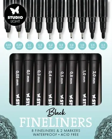 Studio Light Fineliners and Markers (8+2pcs) (SL-CO-FL01)