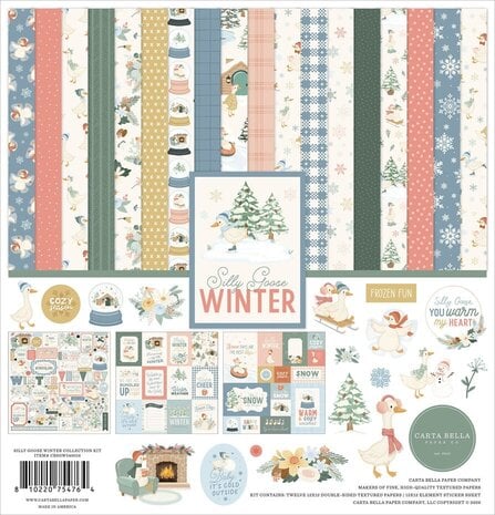Carta Bella Silly Goose Winter 12x12 Inch Collection Kit (CBSGW540016) Carta Bella Silly Goose Winter 12x12 Inch Collection Kit (CBSGW540016)