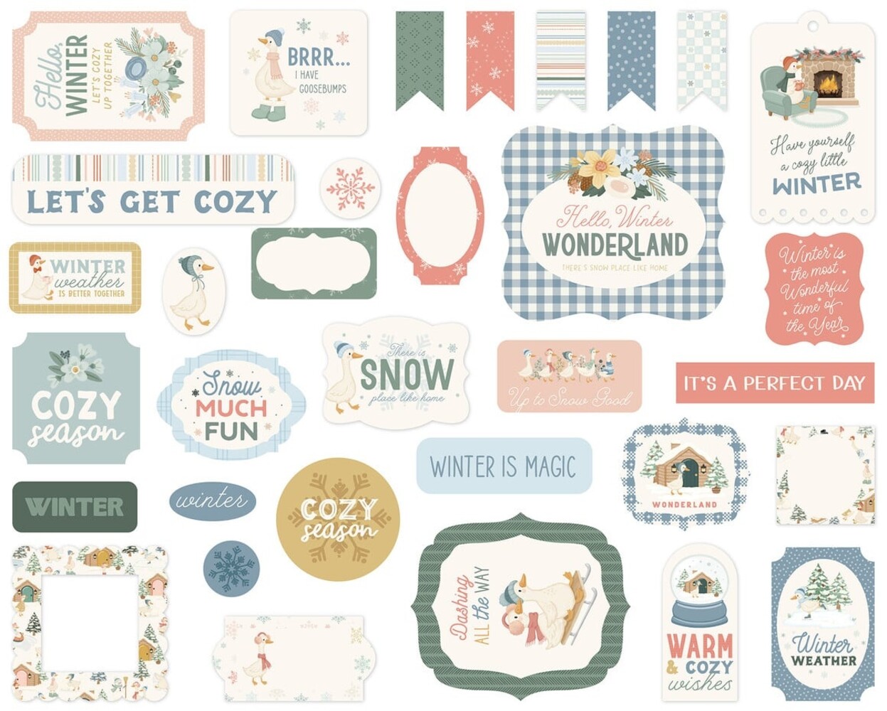 Carta Bella Silly Goose Winter Ephemera (CBSGW540024)