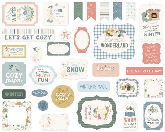 Carta Bella Silly Goose Winter Ephemera (CBSGW540024)