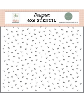 Carta Bella Silly Goose Winter Stencil Frozen Flutter (CBSGW540033)