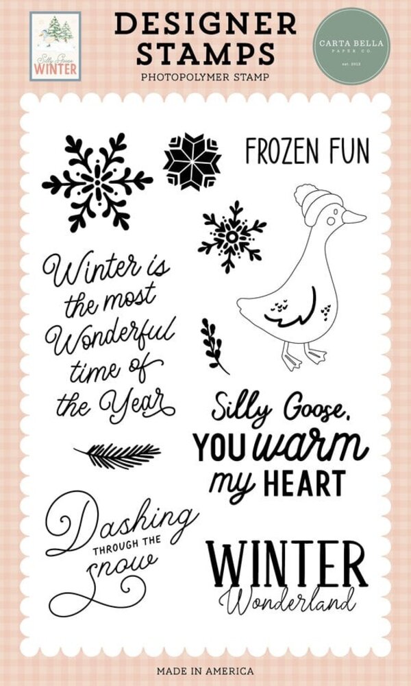 Carta Bella Silly Goose Winter Clear Stamps Frozen Fun (CBSGW540043) Carta Bella Silly Goose Winter Clear Stamps Frozen Fun (CBSGW540043)