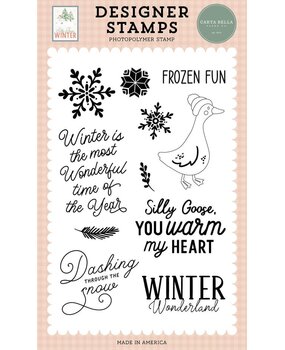 Carta Bella Silly Goose Winter Clear Stamps Frozen Fun (CBSGW540043)