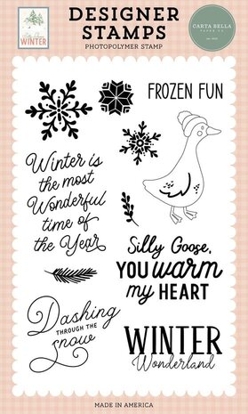 Carta Bella Silly Goose Winter Clear Stamps Frozen Fun (CBSGW540043) Carta Bella Silly Goose Winter Clear Stamps Frozen Fun (CBSGW540043)