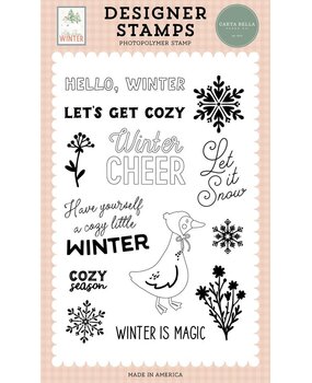 Carta Bella Silly Goose Winter Clear Stamps Winter Cheer (CBSGW540044) Carta Bella Silly Goose Winter Clear Stamps Winter Cheer (CBSGW540044)