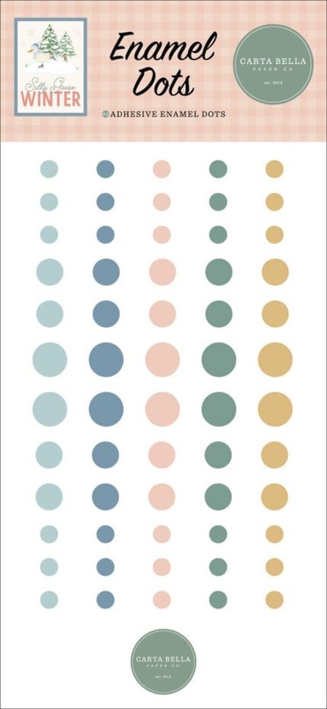 Carta Bella Silly Goose Winter Enamel Dots (CBSGW540028)