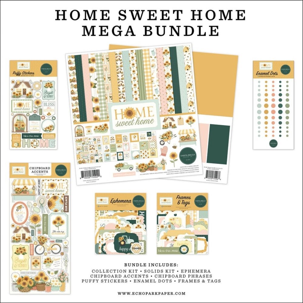 Carta Bella Home Sweet Home 12x12 Inch Mega Bundle (CBHSH541050) Carta Bella Home Sweet Home 12x12 Inch Mega Bundle (CBHSH541050)