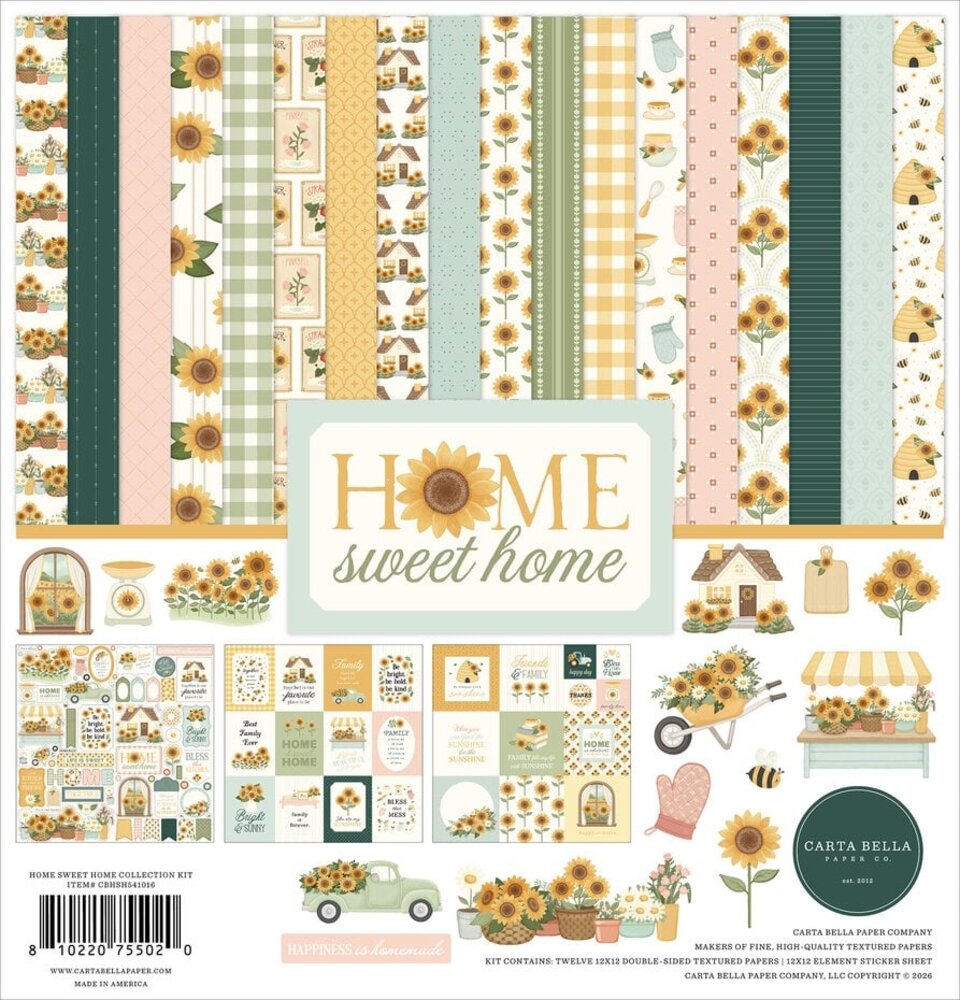 Carta Bella Home Sweet Home 12x12 Inch Collection Kit (CBHSH541016) Carta Bella Home Sweet Home 12x12 Inch Collection Kit (CBHSH541016)