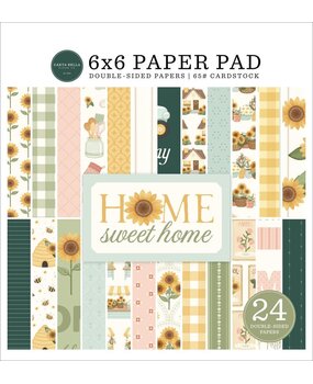 Carta Bella Home Sweet Home 6x6 Inch Paper Pad (CBHSH541023) Carta Bella Home Sweet Home 6x6 Inch Paper Pad (CBHSH541023)