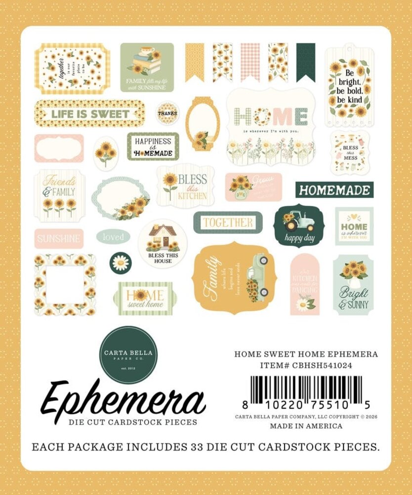 Carta Bella Home Sweet Home Ephemera (CBHSH541024)
