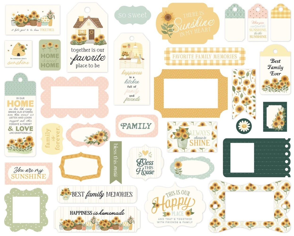 Carta Bella Home Sweet Home Ephemera Frames & Tags (CBHSH541025)